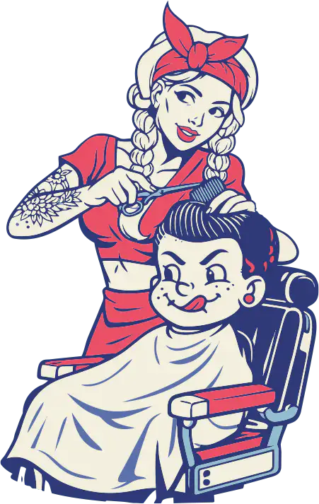 Jelly Roll barber and mascot